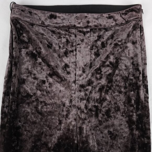 ba&sh Lolita Crushed Velvet Bootcut Flared Bottoms in Brown - Size 34 (NWT) - Picture 4 of 12